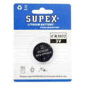 Supex CR3032 3 Volt Lityum Pil Tekli thumbnail 1