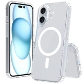 Gpack Apple iPhone 16 Kılıf Magsafeli Sert PC Embos Kapak thumbnail 2