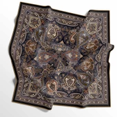 90 X 90 İpek Vual  İnce Eşarp - 03576 thumbnail 1