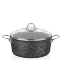 FALEZ Black Line Granit 26 cm Derin Tencere thumbnail 1