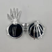 Halloween Plastik İskelet Model Gözlük Gümüş thumbnail 2
