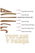Artus Tedarik 7 Parça Ahşap Riga Takımı thumbnail 2