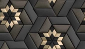 Gold Siyah Geometrik Şekilli Duvar Kağıdı thumbnail 7