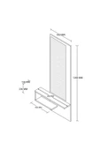 Mezza 6004 LINE DUVAR AYNASI DRESUAR SOL HAT-KAPLAN thumbnail 2