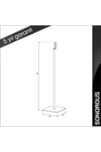 Sonorous   Sp 200 B-blk Hoparlör Ayakları thumbnail 2