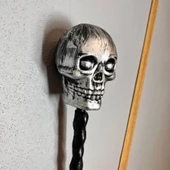 Halloween Çubuklu Eskitme Kuru Kafa 55 cm thumbnail 2