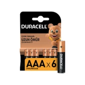 Duracell Alkalin Ince Kalem Pil 6 Adet  Aaa thumbnail 2