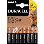 Duracell LR03 Alkalin Aaa Ince Kalem Pil 8'li thumbnail 1