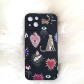 Iphone 13 Siyah Desenli Telefon Kabı thumbnail 1