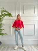 Kadın Basic Crop Tshirt thumbnail 4
