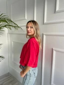 Kadın Basic Crop Tshirt thumbnail 2