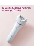 PHİLİPS Bre710/05 Epilatör (Yüz+Koltuk Altı+Bikini Bölgesi+Bacak)Islak Ve Kuru,Işıklı,Kablosuz thumbnail 4