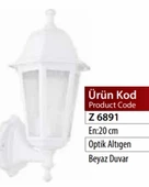 ZERPA ALTIGEN DUVAR APLİK BEYAZ thumbnail 4