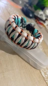 Paracord karışık renk dragon bileklik thumbnail 5
