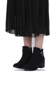 Mp 242-2227Zn Siyah Kadın 6Cm Topuklu Bot thumbnail 2
