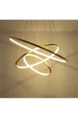 Gold / Oxygen / 80-60-40 cm / 3 Renk Işık / Sarkıt Avize thumbnail 1