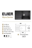 EVIER Granit Evye Myra Series Grey (Gri) thumbnail 6