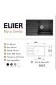 Evıer Granit Evye Myra Series Antrasite (Antrasit) thumbnail 4