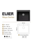 EVIER Granit Evye Maya Series Grey (Gri) thumbnail 4