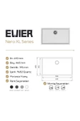 EVIER Granit Evye Nero Xl White (Beyaz) thumbnail 3
