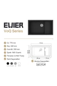 Evıer Granit Evye Voq Series Antrasite (Antrasit) thumbnail 3