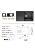 EVIER Granit Evye Myra Series White (Beyaz) thumbnail 6