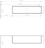 Vitra Step 35 cm Beyaz Banyo Boy Dolabı 56341 thumbnail 2