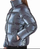 Calvin Klein Iridescent Stand Collar Kadın Puffer Mont thumbnail 2