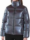 Calvin Klein Iridescent Stand Collar Kadın Puffer Mont thumbnail 1