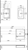 Vitra Step 85 cm Tik Banyo Dolabı Takımı 61533 thumbnail 2