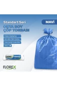 FLOREX Standart Orta Boy Mavi Çöp Poşeti X 5 Rulo thumbnail 3