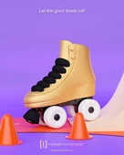 Metalmorphose Roller Skate Anahtarlık thumbnail 2