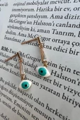 ALTIN KAPLAMA MİNE KÜPE 3 (18K ) thumbnail 1