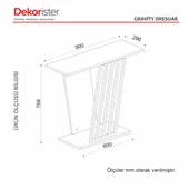 Dekorister Gravity Dresuar Siyah - Traverten thumbnail 8