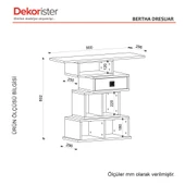 Dekorister Bertha Dresuar Antrasit-Mermer thumbnail 4