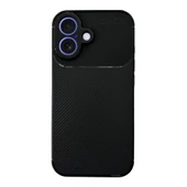 iPhone 16 Plus Kılıf Focus Carbon Silikon Kapak thumbnail 6