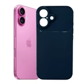 iPhone 16 Plus Kılıf Focus Carbon Silikon Kapak thumbnail 3