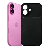 iPhone 16 Plus Kılıf Focus Carbon Silikon Kapak thumbnail 7