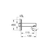 VitrA Origin A4262226 Çıkış Ucu, Bakır thumbnail 4