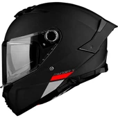 Mt Thunder 4 Sv Solid A1 Matt Black Şeffaf Vizörlü Kask thumbnail 1