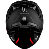 Mt Thunder 4 Sv Solid A1 Matt Black Şeffaf Vizörlü Kask thumbnail 4