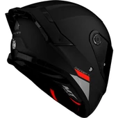 Mt Thunder 4 Sv Solid A1 Matt Black Şeffaf Vizörlü Kask thumbnail 3