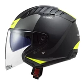 LS2 COPTER 2 URBANE MAT SİYAH-NEON SARI KASK thumbnail 3