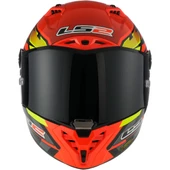 LS2 THUNDER KARBON GP AERO FIRE KIRMIZI-SİYAH KASK thumbnail 2