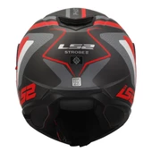 LS2 STROBE 2 PHANTOM MAT TITANIUM-GRİ-KIRMIZI KASK thumbnail 3