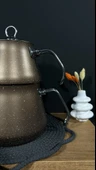 GRANİT ÇAYDANLIK TAKIMI METAL KULP thumbnail 2