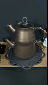GRANİT ÇAYDANLIK TAKIMI METAL KULP thumbnail 4