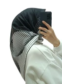 LEVİDOR İ-3035 TWİLL İPEK EŞARP thumbnail 2