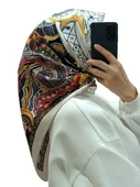 LEVİDOR İ-1392 TWİLL İPEK EŞARP thumbnail 4
