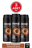 Axe Dark Temptation 150 ml 3 Adet Erkek Deodorant thumbnail 1